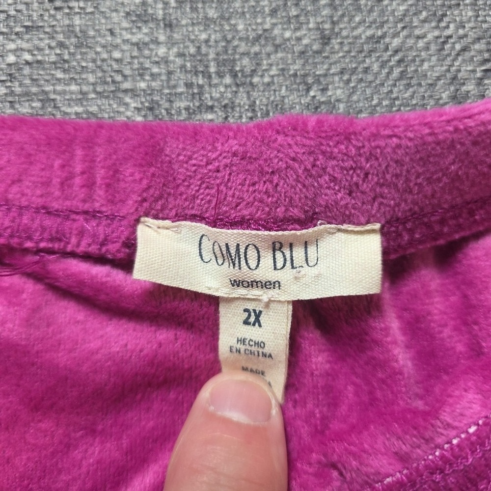Como Blu lounge pants women Purple Size 2x - Picture 2 of 7